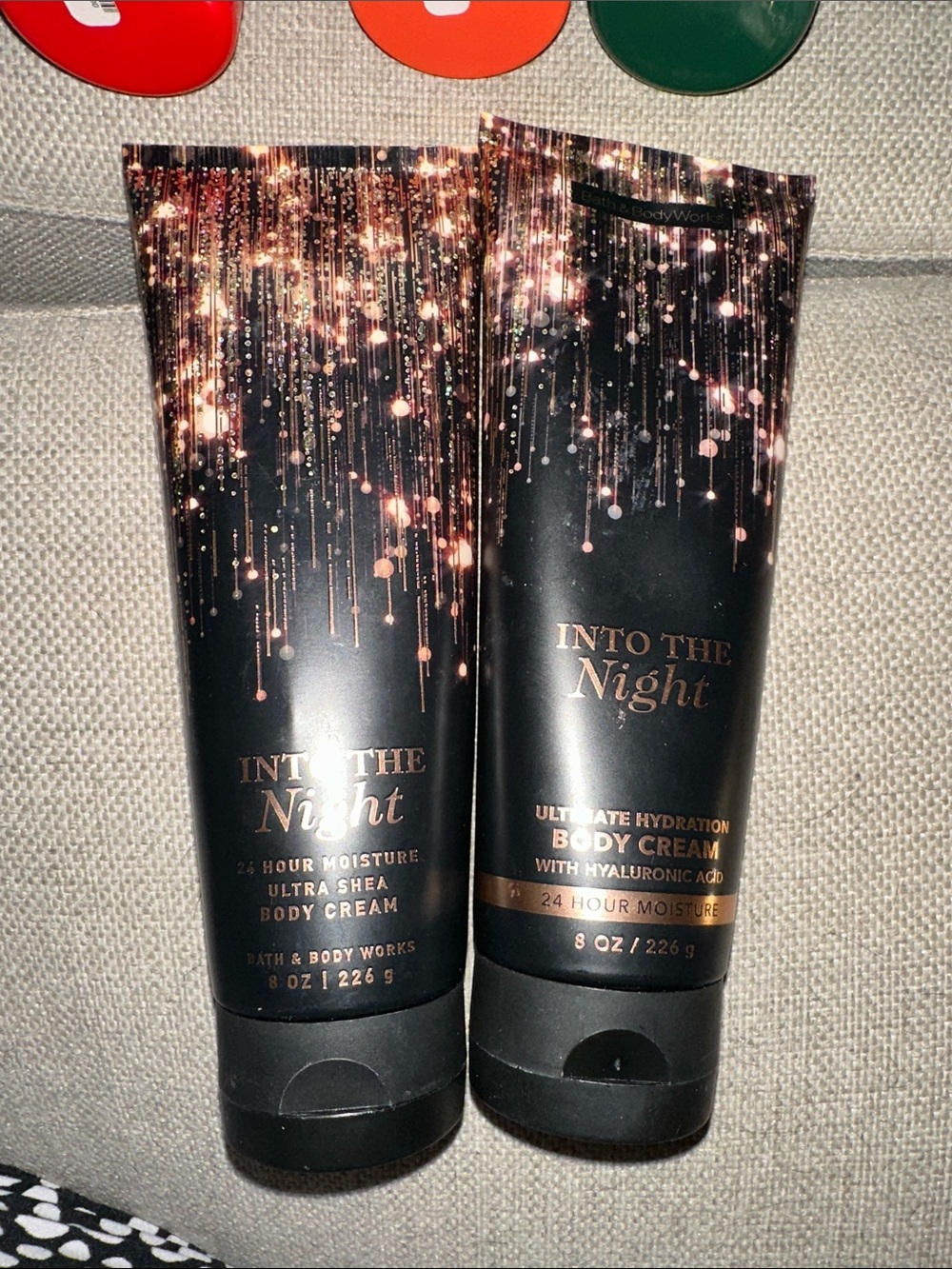 Bath & Body Works Into The Night Body Cream - Black, Gold Accents